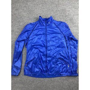 Nike Golf Jacket Womens XL Blue Windbreaker Full Zip Mesh Lined Zipper Pockets